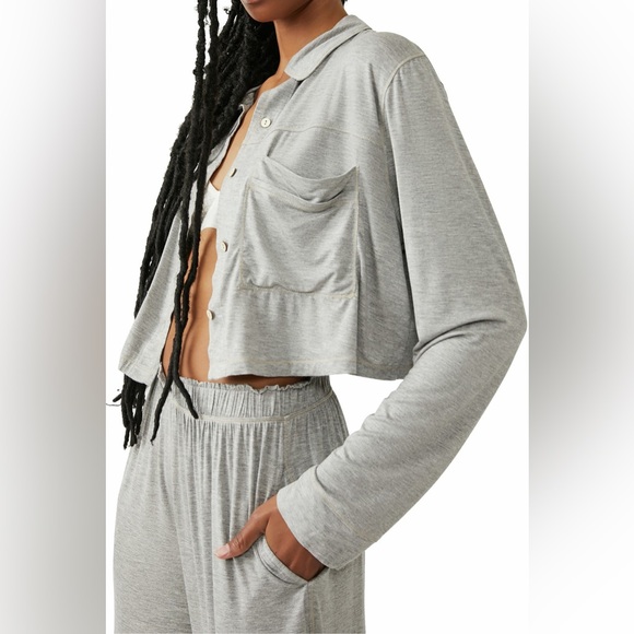 Heather Grey Essential Pajama Set // Free People, Size XXL - Picture 5 of 12